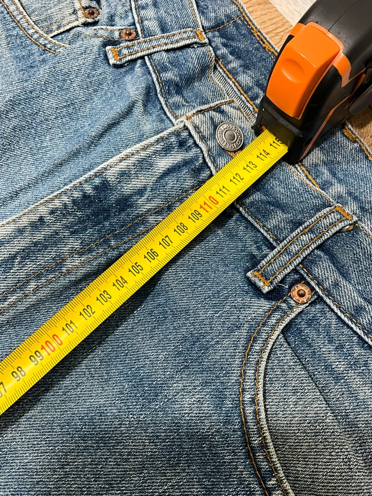 Jean Levi's 505 Coupe Regular W38 L34 Vintage 100% Coton Bleu DélavéLvh 245 – photo 13